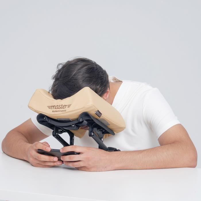 Master Massage ErgoCaptain PRO Support têtière, appuie tête pour Table de Massage