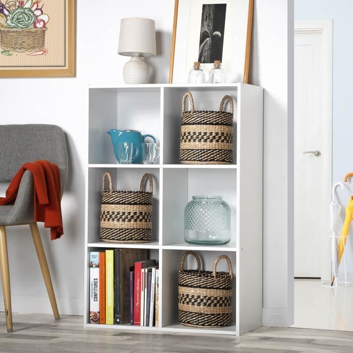 Mueble de almacenamiento contemporáneo COMPO, blanco mate - 62 cm de ancho