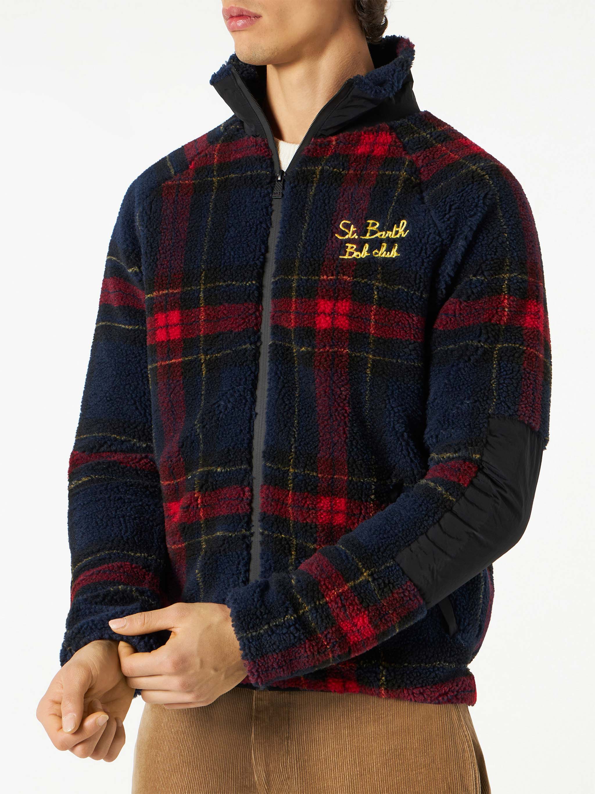 Geborduurd Sherpa-jack voor St. Patrick's Day. Barth Bob Club