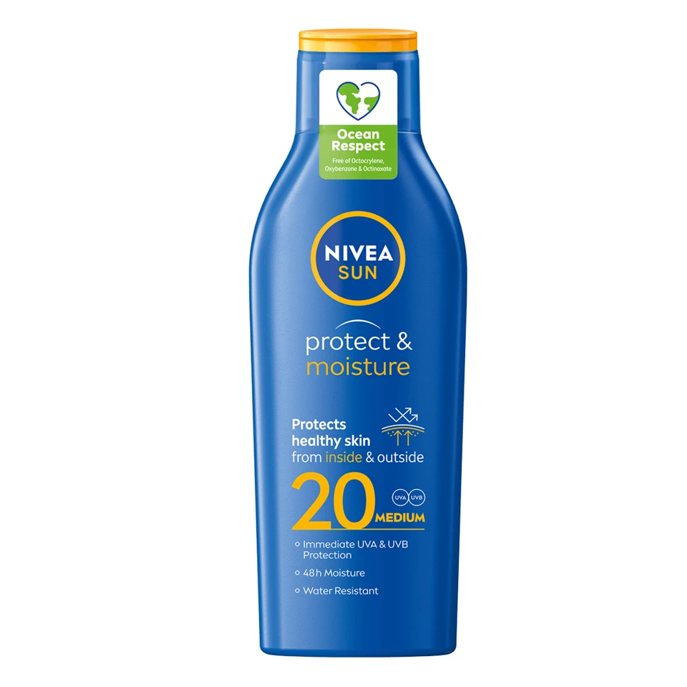 NIVEA Védő és Hidratáló Naptej SPF20 200 ml