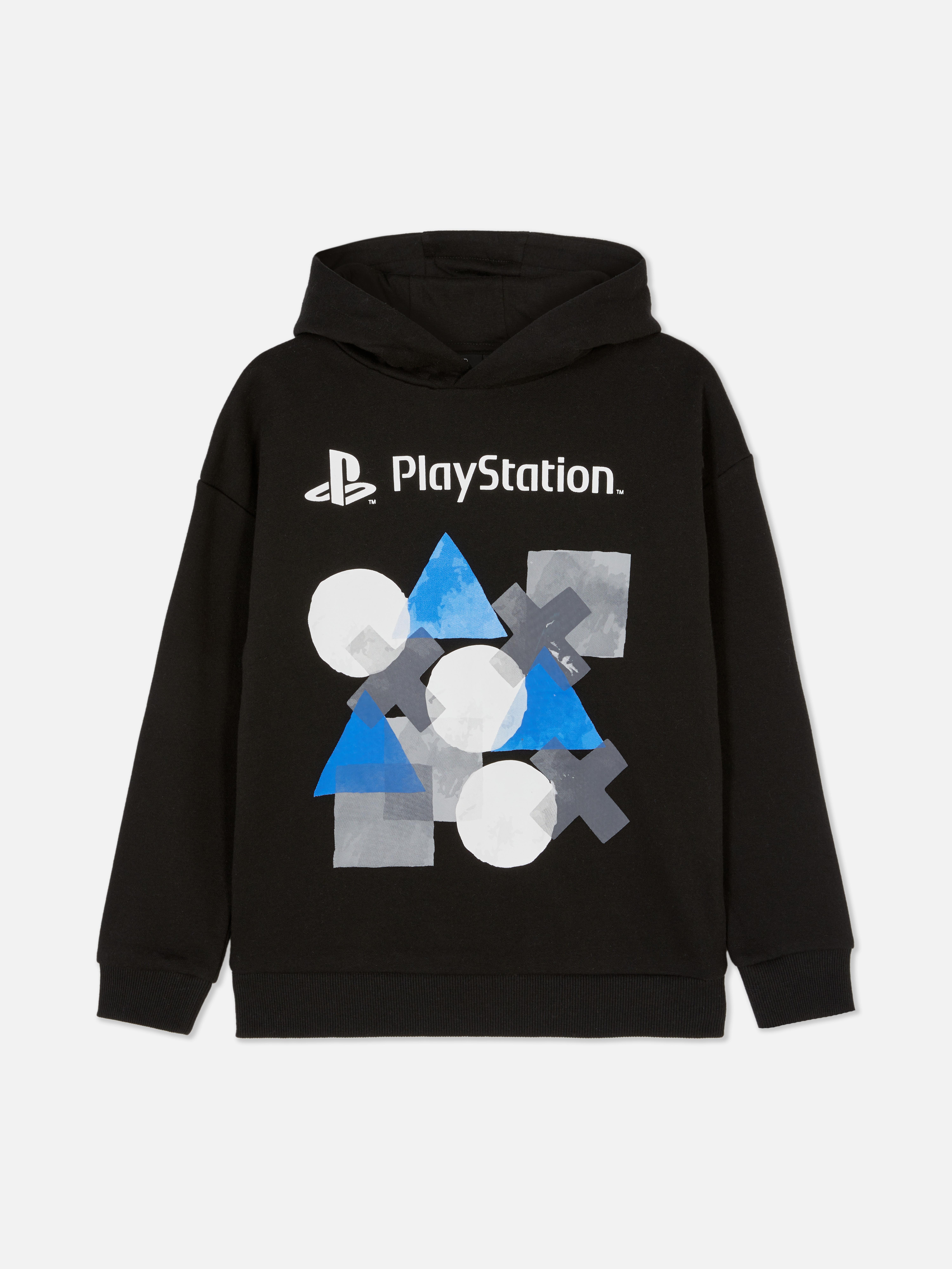 Hanorac cu imprimeu PlayStation Un hanorac PlayStation cu manșete striate și un imprimeu pe față
