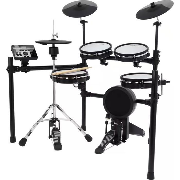 Batterie électronique - WOODBRASS - DDX50-MESH - Peaux maillées - Cymbales double zone - Module 475 sons