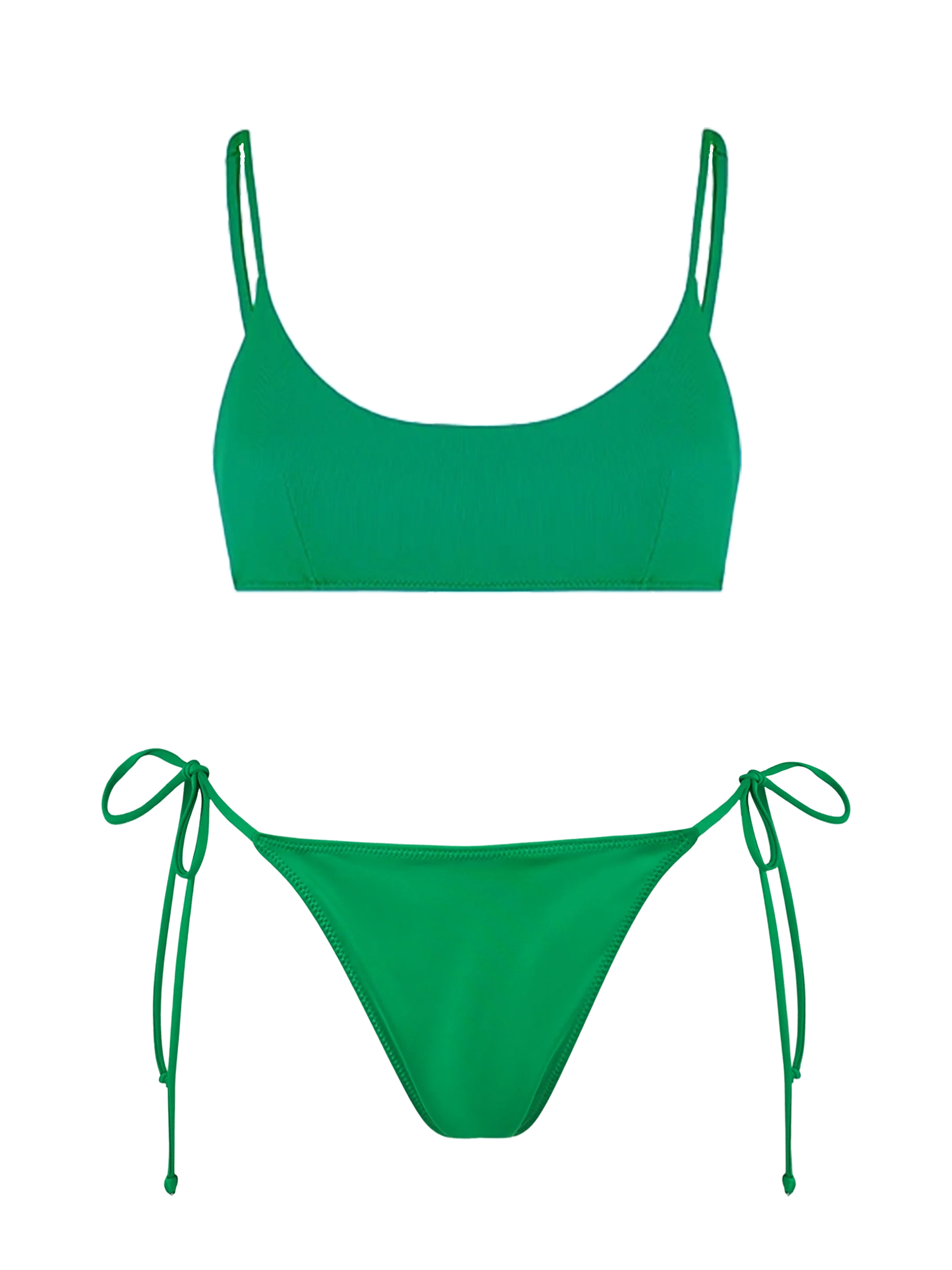 Judy Marielle en bikini et brassière verte