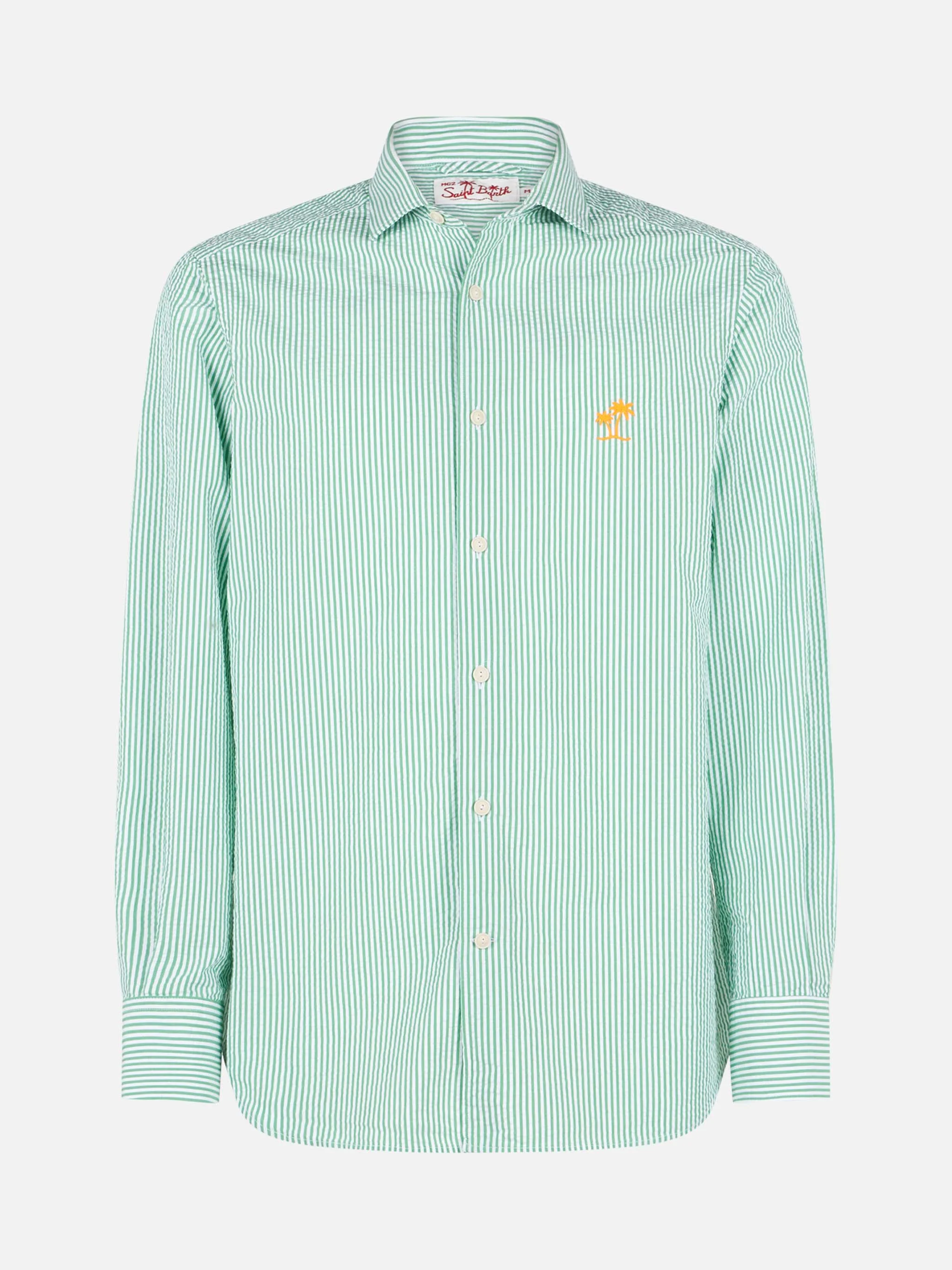 Camicia da uomo Pamplona a righe in seersucker