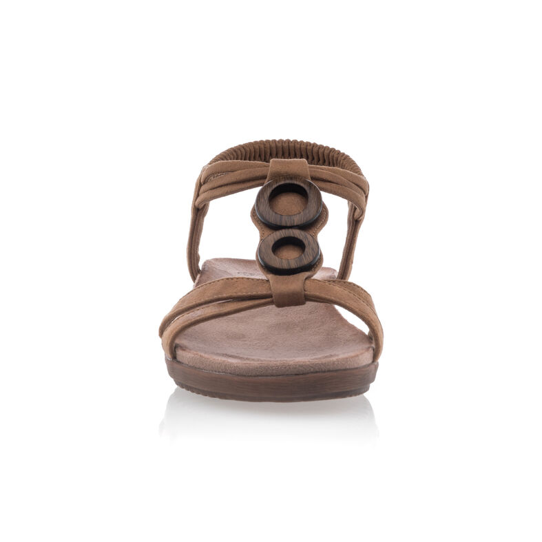 Braune Damensandalen / Zehenfreie Schuhe