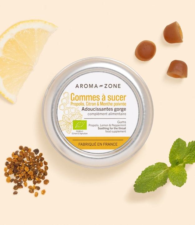 Gume de mestecat bio calmante pentru gât 45g - Supliment alimentar