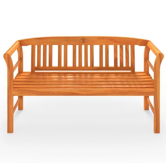 Rose 3-seater garden bench in FSC-certified eucalyptus wood, 150 cm, outdoor wooden bench, durable bench