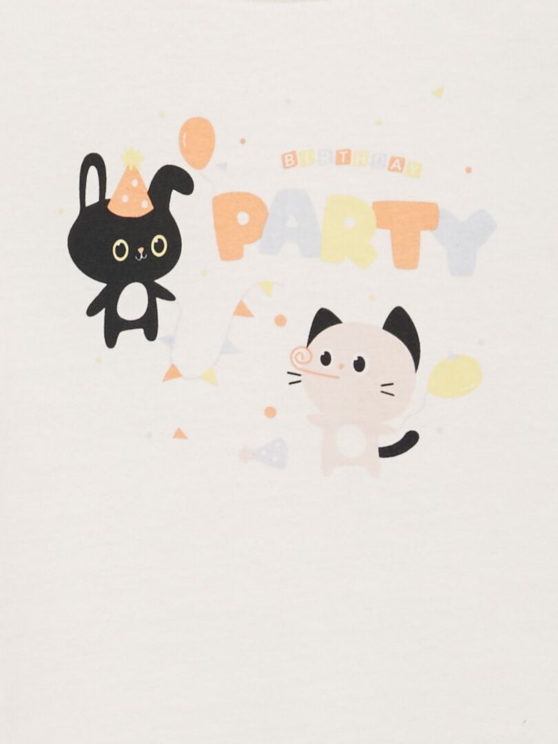 Camiseta de cumpleaños - BLANCA