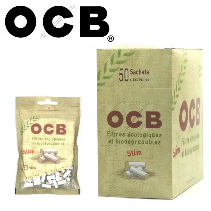 Confezione da 50 bustine filtro biologico OCB Slim