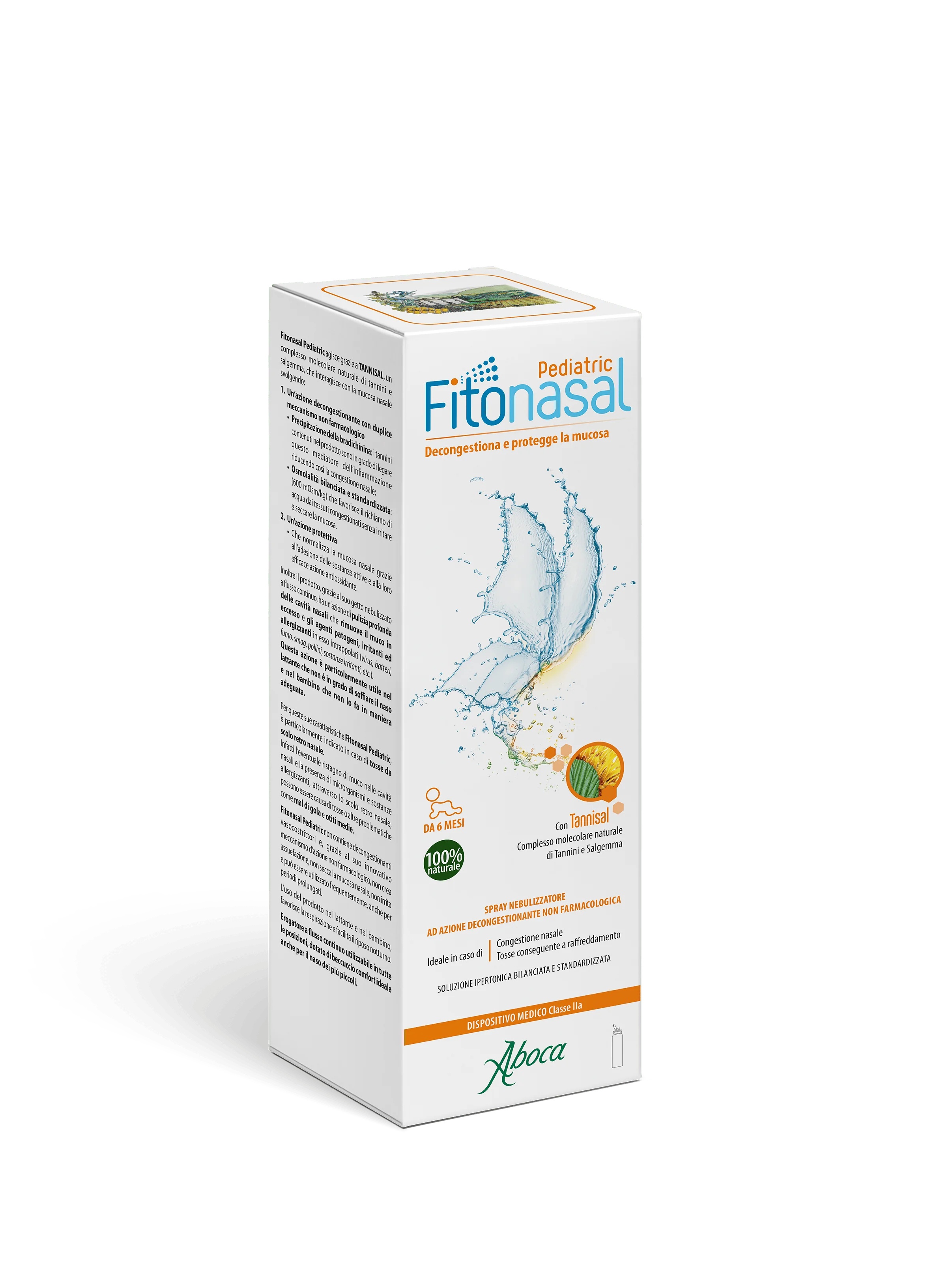 ABOCA Aboca Fitonasal spray nasal infantil para crianças 125 ml descongestionante