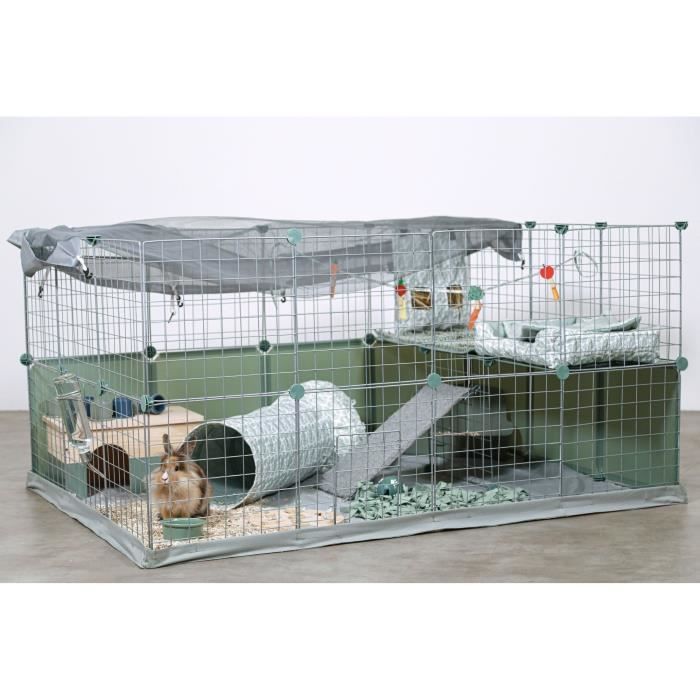 Enclos modulable - ZOLUX - Neo park - Parc pour petits animaux - Lapins - 140X105X70 - 1,84 m²