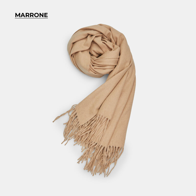 Sciarpa unisex con frange