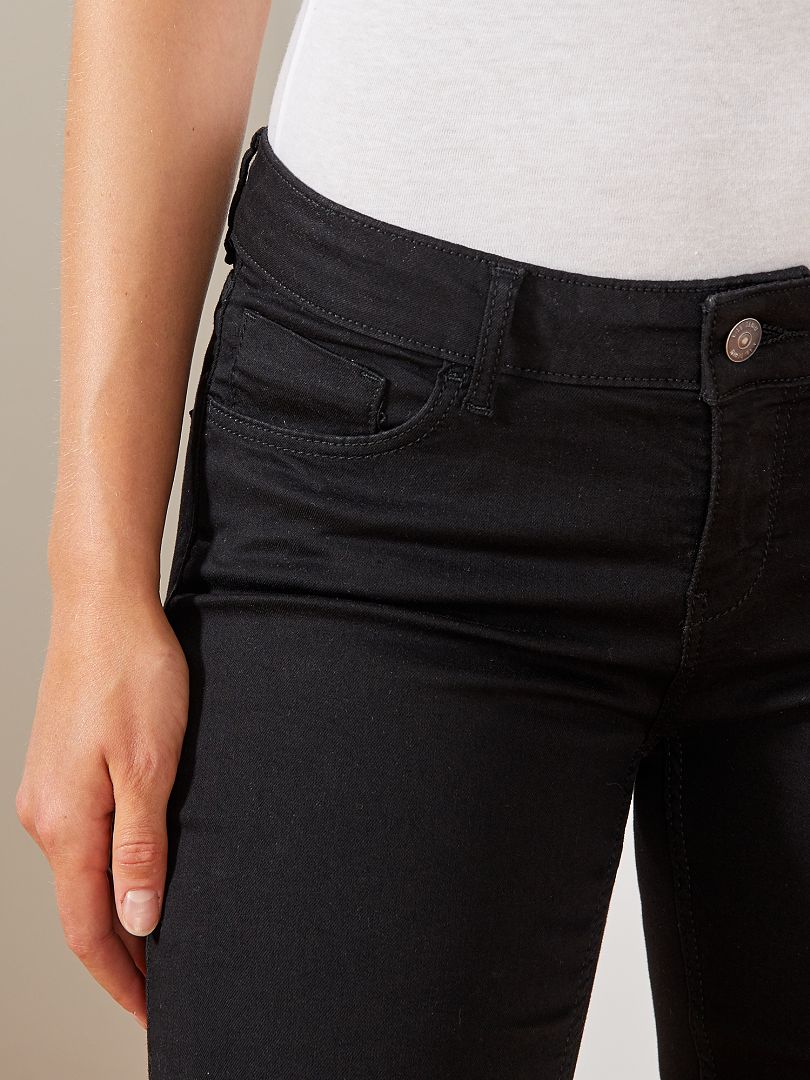 Calça jeans skinny elástica - Preta