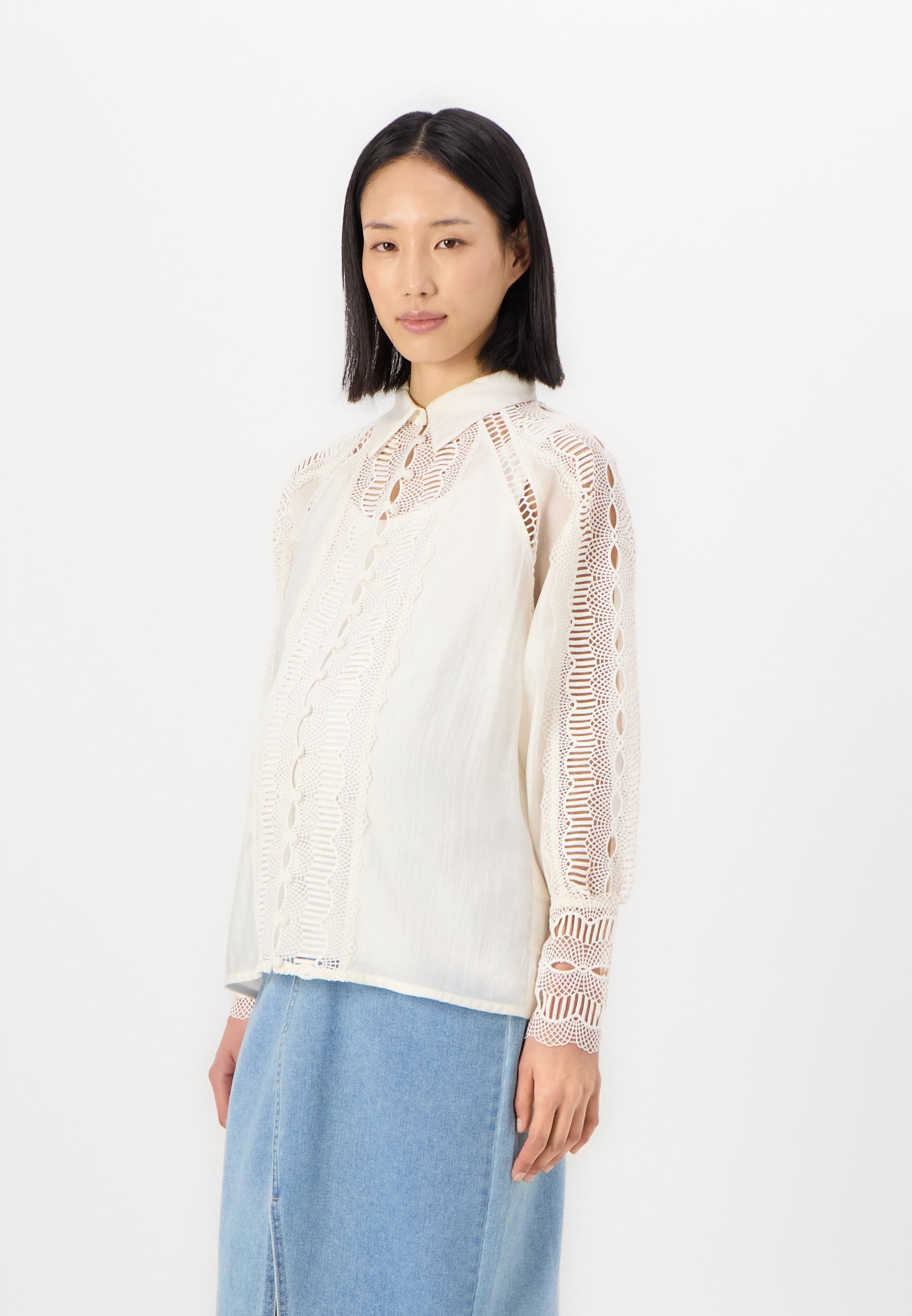CAMICIA Copenhagen Muse - Camicetta con bottoni - jet stream