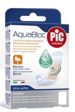 PIC Pic Aquabloc antibacteriële pleisters 15 x 10 cm 5 stuks