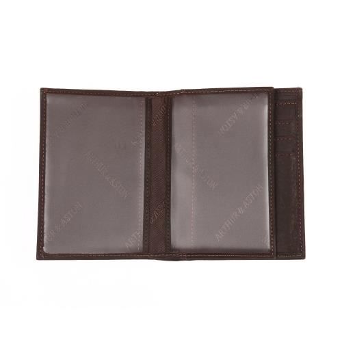 Petite maroquinerie Arthur et Aston - Cuir lisse - Marron - Homme