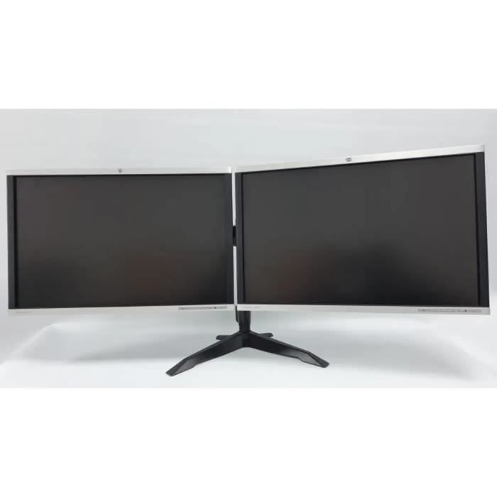 Set van 2 E231-monitoren met een dubbele monitorstandaard.