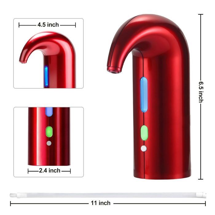 Decanter - CULINOREA - 16.5x11.5x6 cm - ABS - 1500mAh - Ample Oxygenation - USB Rechargeable - Wine Accessories