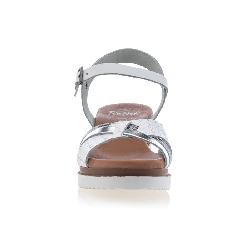 Witte damessandalen / open teenschoenen