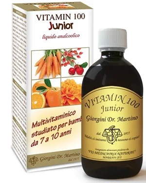 DR. GIORGINI Dr. Giorgini Vitamin 100 Junior alcoholvrij vloeibaar multivitaminesupplement 500 ml