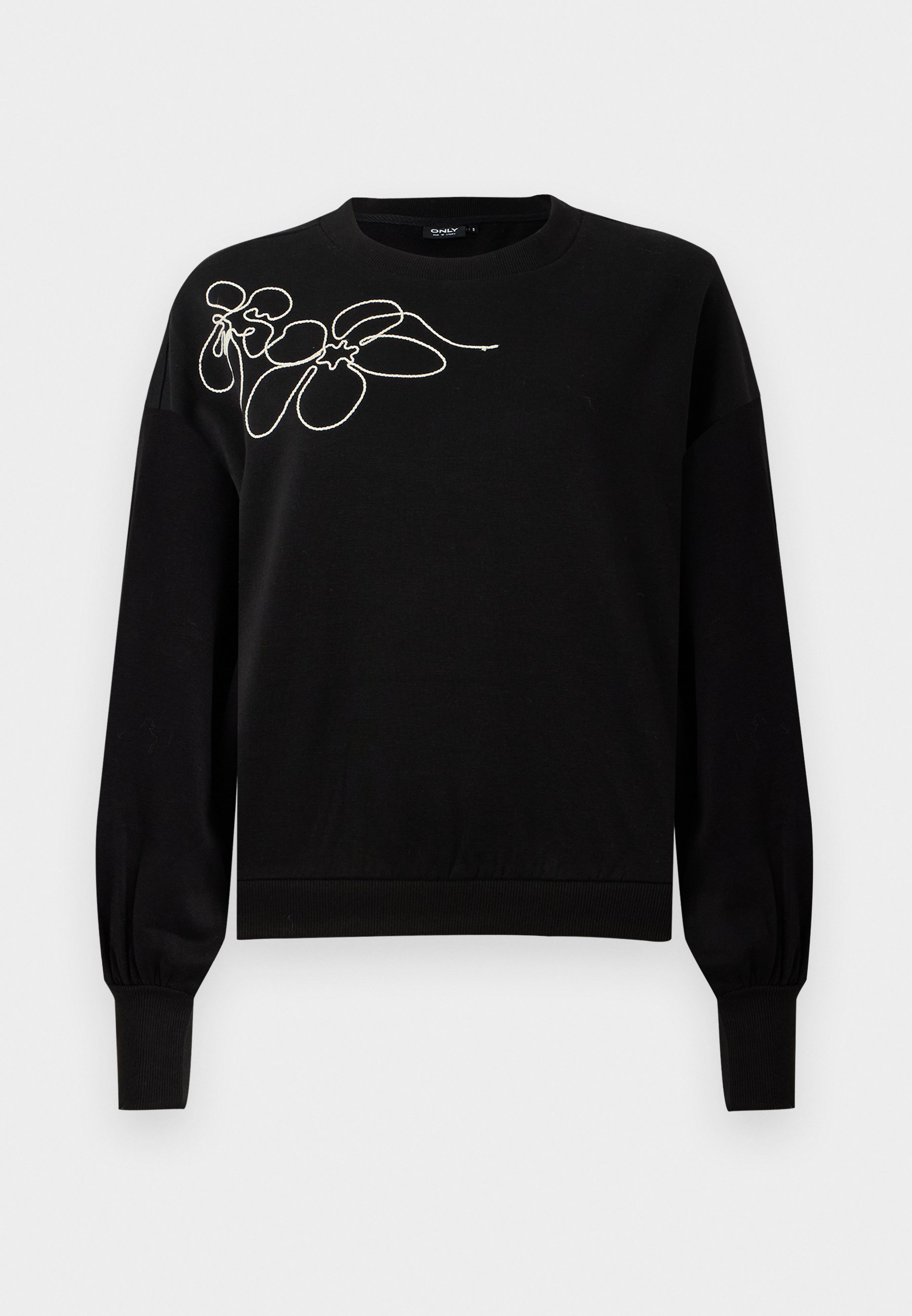 ALLEEN ONLBROOK - Sweatshirt - zwart/berkenhout