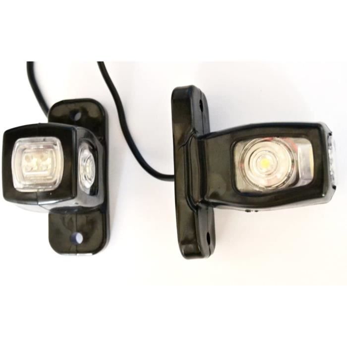 luces de posición traseras laterales de triple función 24V 12V para remolque, furgoneta, caravana, chasis, autocaravana Naranja Blanco Rojo