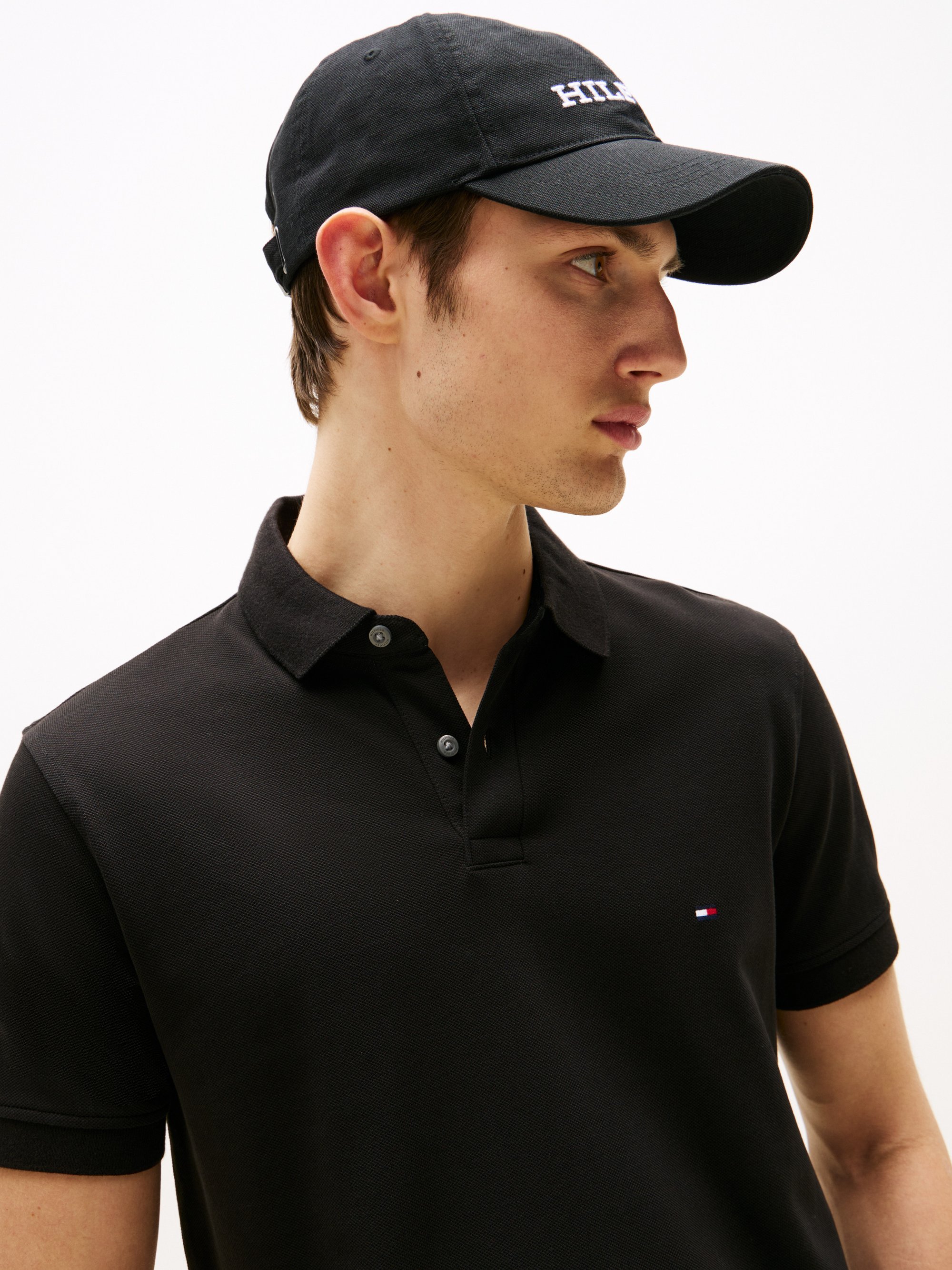 Tommy Hilfiger REGULAR - Poloskjorter - black