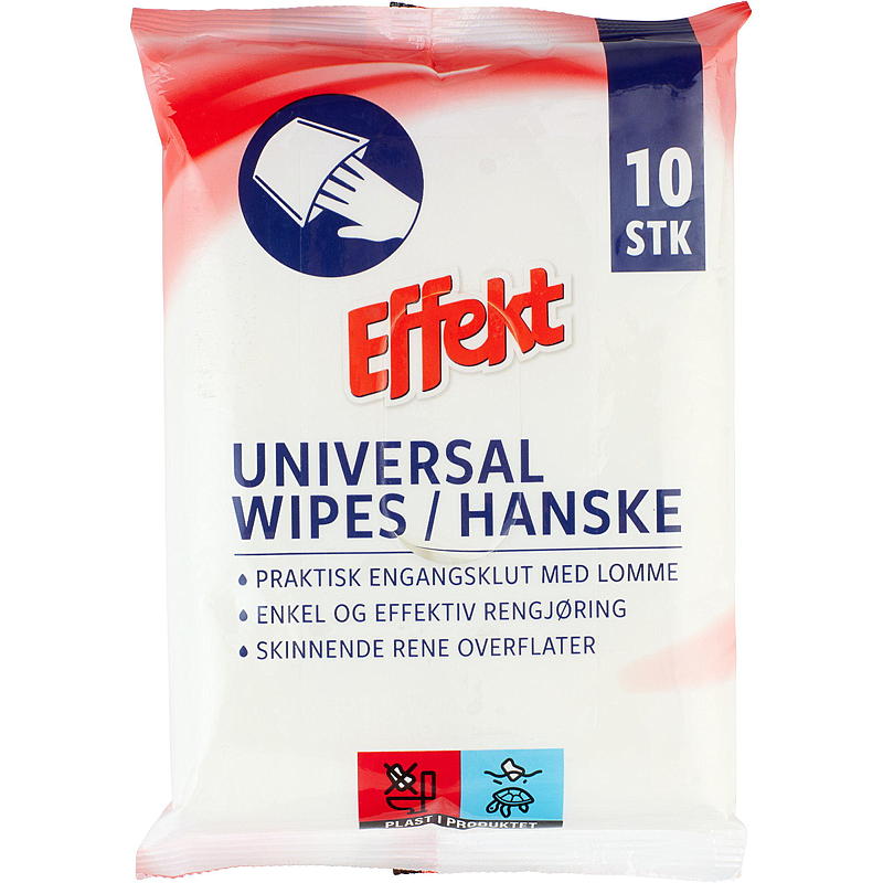 Effekt Stoffen wegwerphandschoenen 10 stuks, universeel, Effekt
