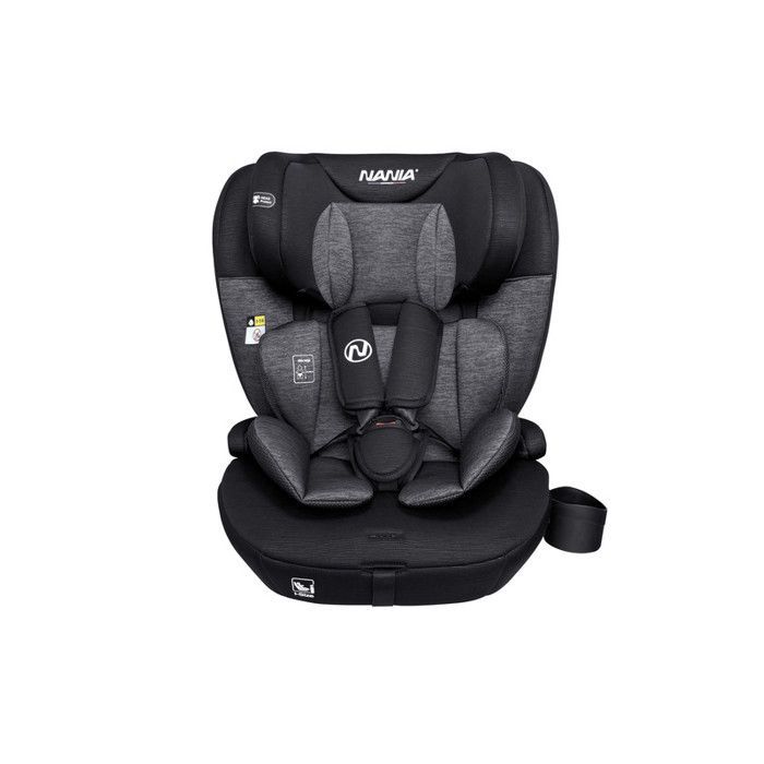 Siège auto enfant Nania  i-Size 76 -150 cm-Groupe 1/2/3 de 9 à 36 kg, 15 mois à 12 ans, Têtière ajustable- porte gobelet modulable