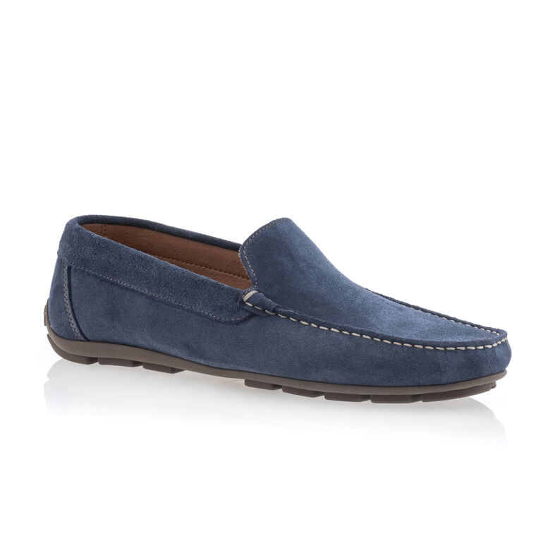Blaue Herren-Loafer/Bootsschuhe
