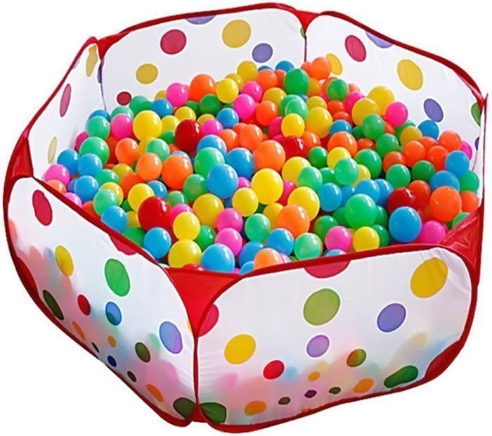 Tienda de juegos infantil con piscina de bolas de 100 cm y bolsa de almacenamiento (bolas no incluidas).