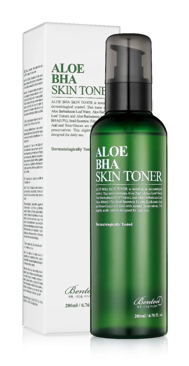 BENTON Skin Tonic met Aloë Vera BHA 200 ml voor alle huidtypen