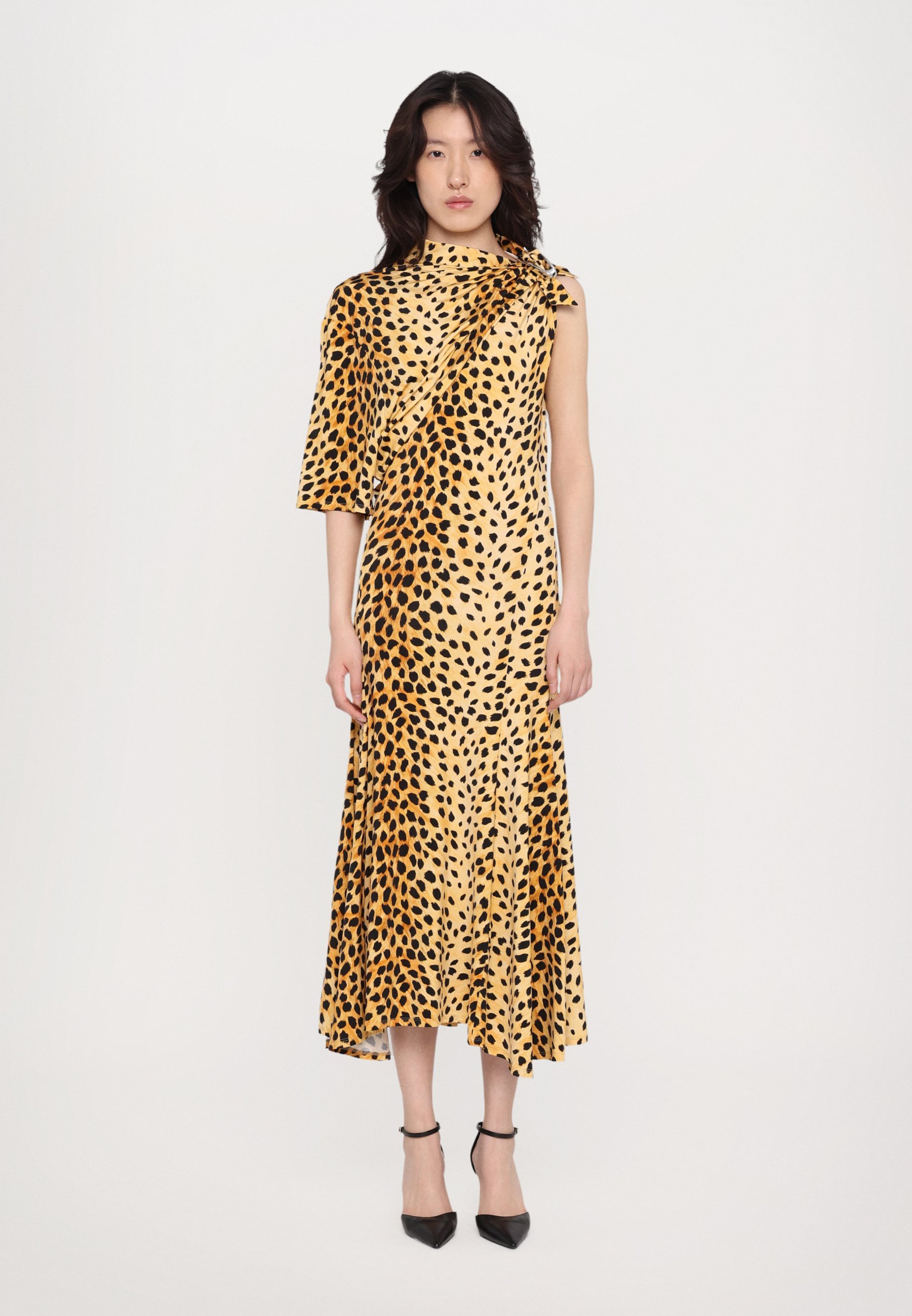 Rabanne maxi-jurk - beige