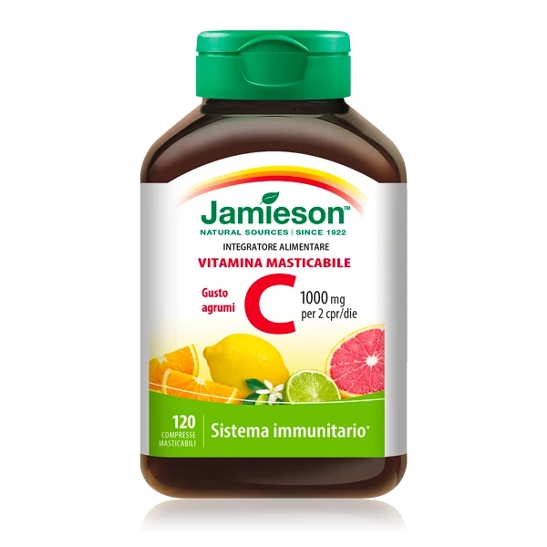 JAMIESON Jamieson Vitamine C 1000 kauwtabletten met citrussmaak, 120 antioxidanten