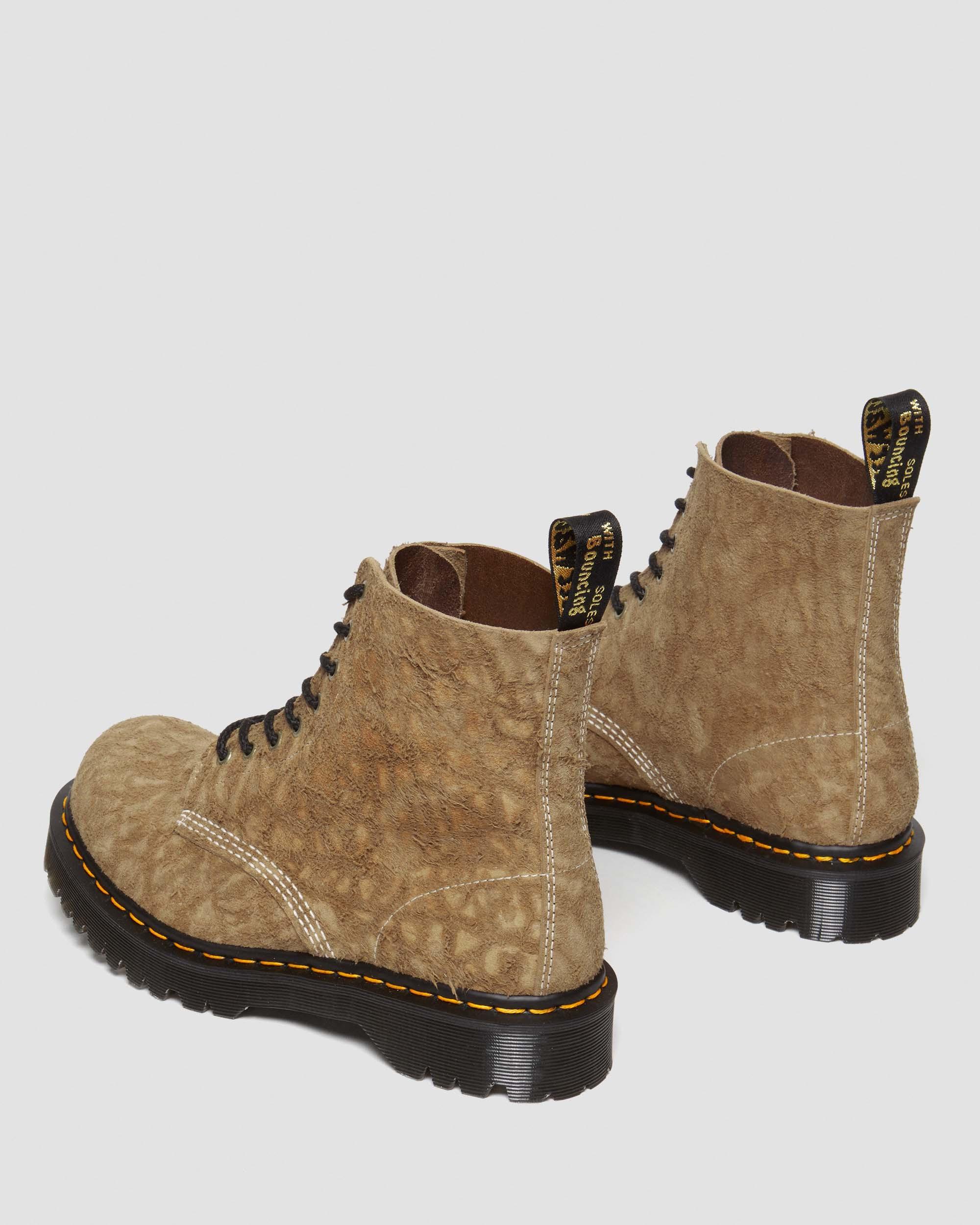 1460 Pascal Made in England Emboss Suede Lace Up Boots