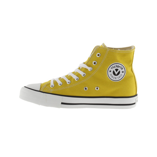 Victoria Tribu Canvas Ankle Boots with White Laces