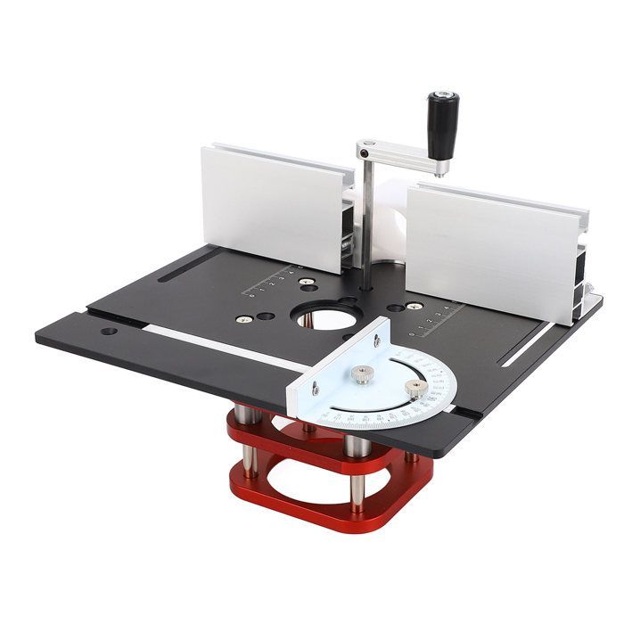 Base para mesa de fresadora SURENHAP, base para mesa de fresadora de elevación manual de 51 mm, base para sierra de bricolaje
