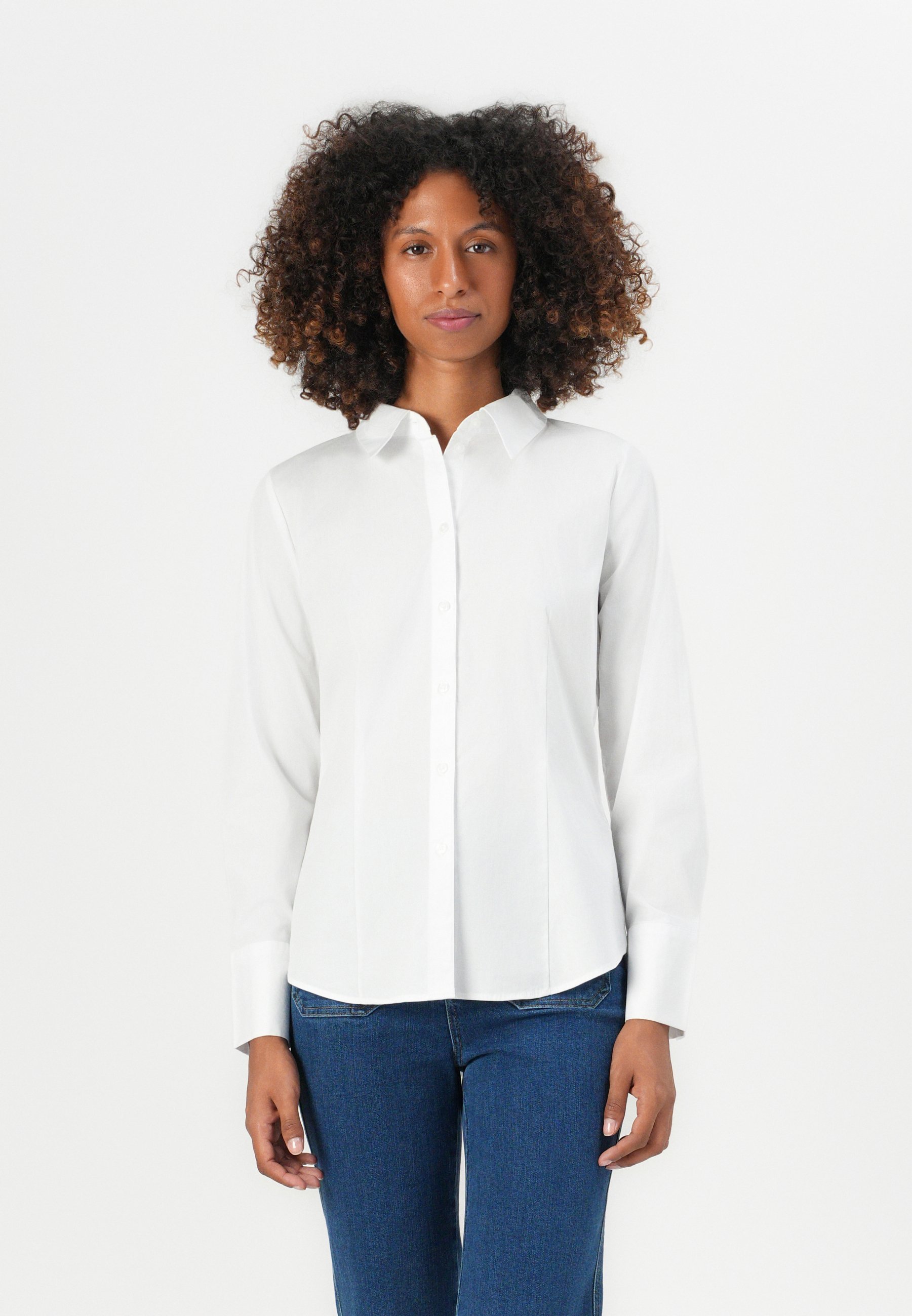CHEMISE AJUSTÉE TOM TAILOR - Chemisier boutonné - Blanc