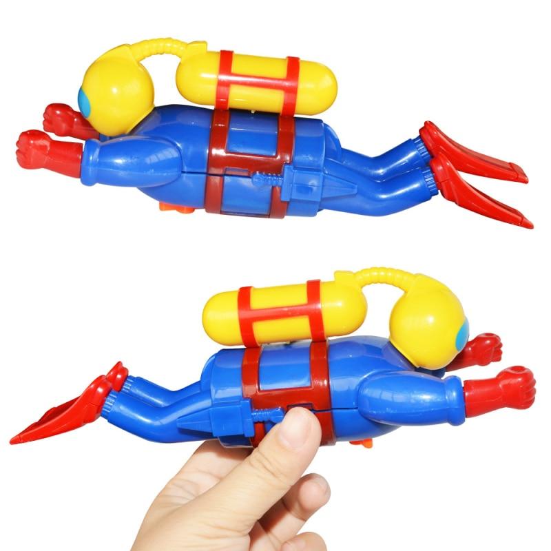 Brinquedo de banho para bebês, brinquedo de mergulho mecânico clássico, brinquedo de corda para natação, brinquedo educativo de desenho animado para meninos.