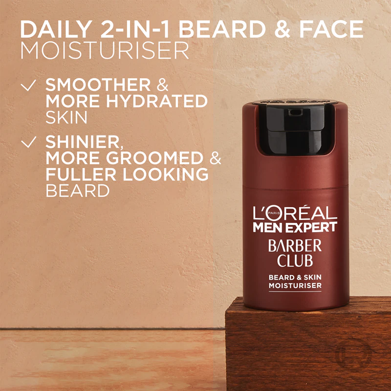 Creme hidratante para rosto e barba L'Oréal Paris Men Expert Barber Club