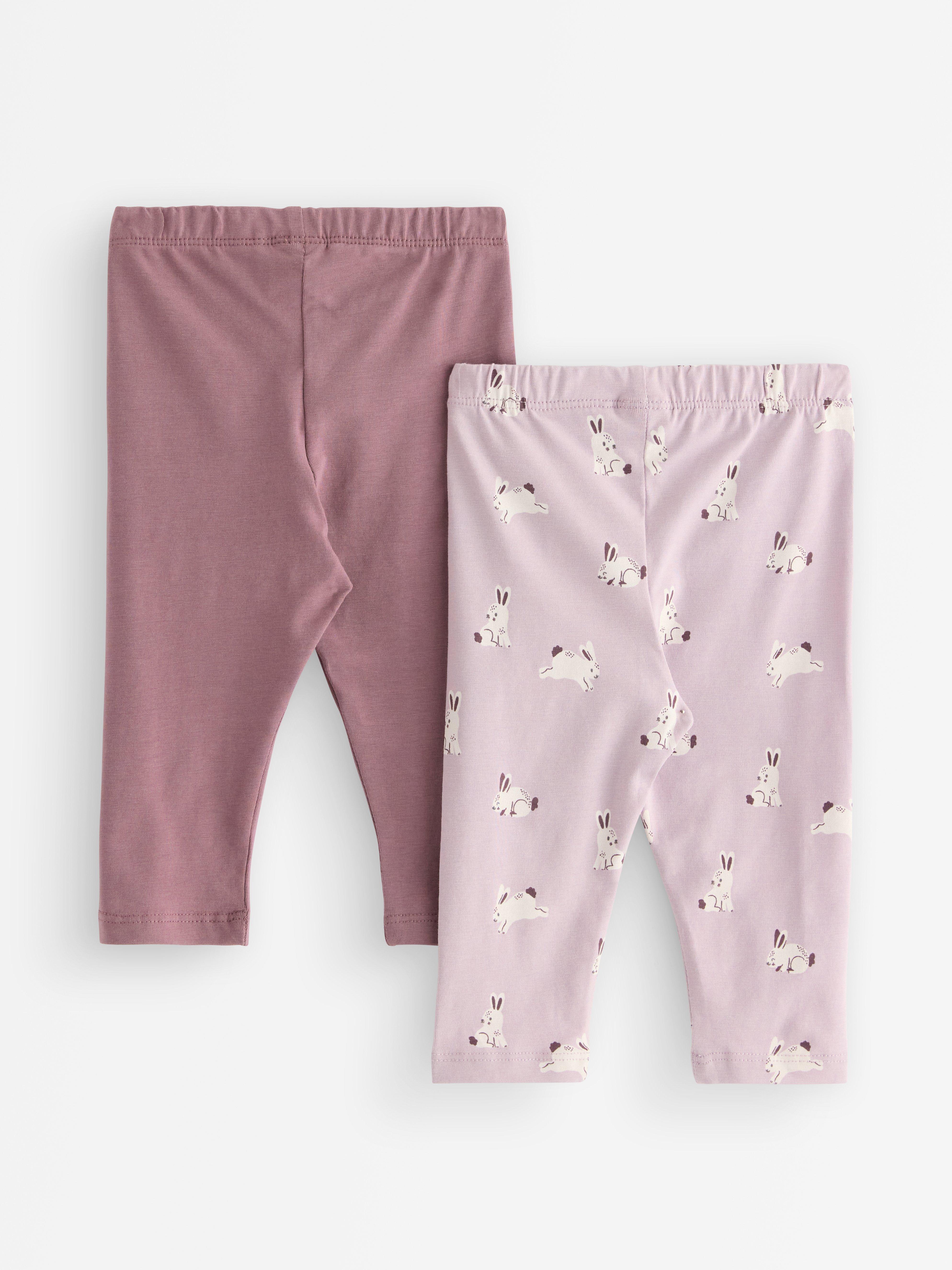 Conjunto de 2 leggings lilás claro