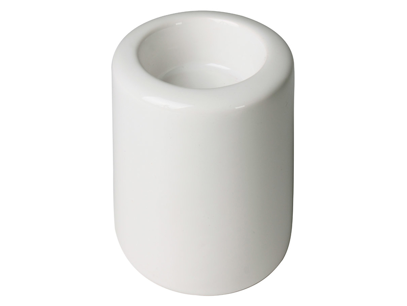 Świecznik Michigan ceramiczny 9 cm biały