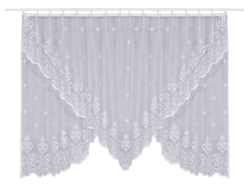 Firana Anna żabki 300x150 cm biała