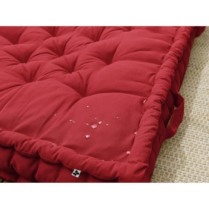 Futon da esterno KALA 60x120 cm - Idrorepellente e resistente ai raggi UV - Effetto farfalla - Ciliegio