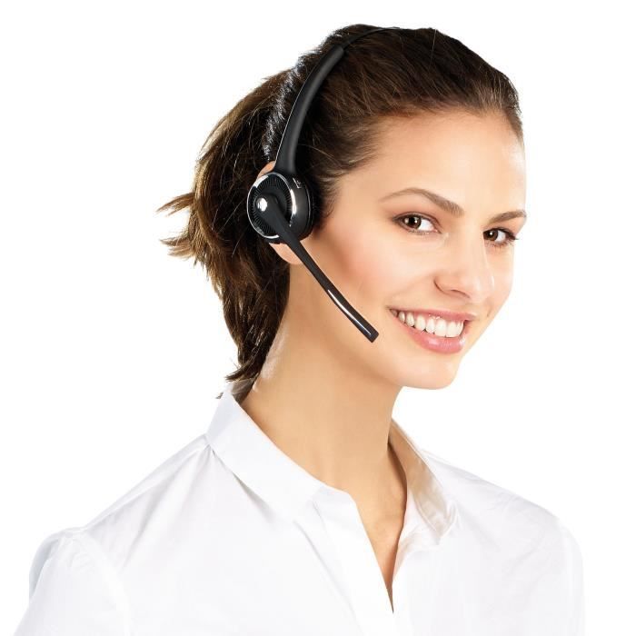 CALLSTEL Wireless Mono Headset - Bluetooth 4.1 - Active Noise Cancellation - 15-Hour Battery Life