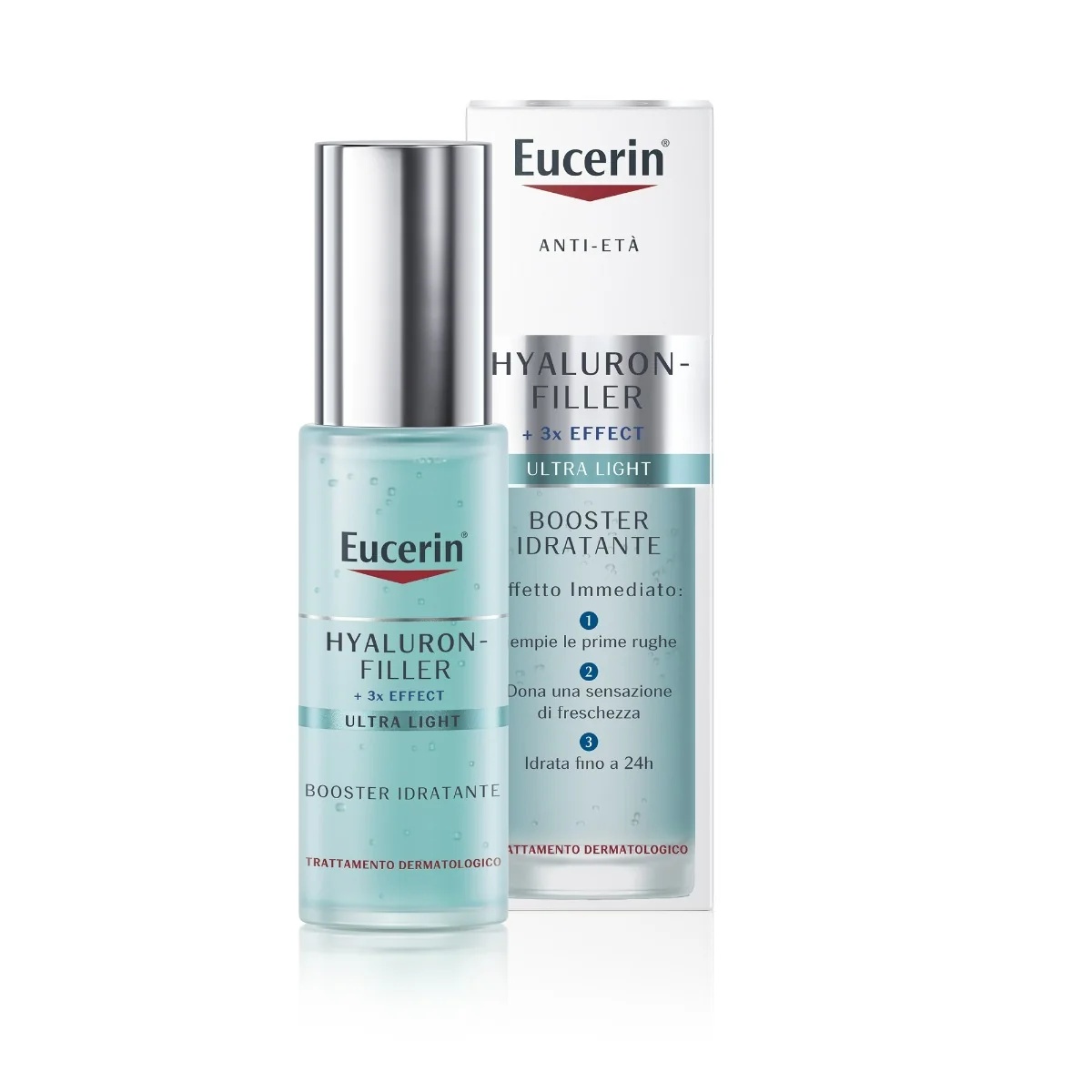 EUCERIN Eucerin Hyaluron-Filler Booster vlažilna krema za obraz 30 ml vlažilni in pomlajevalni učinek