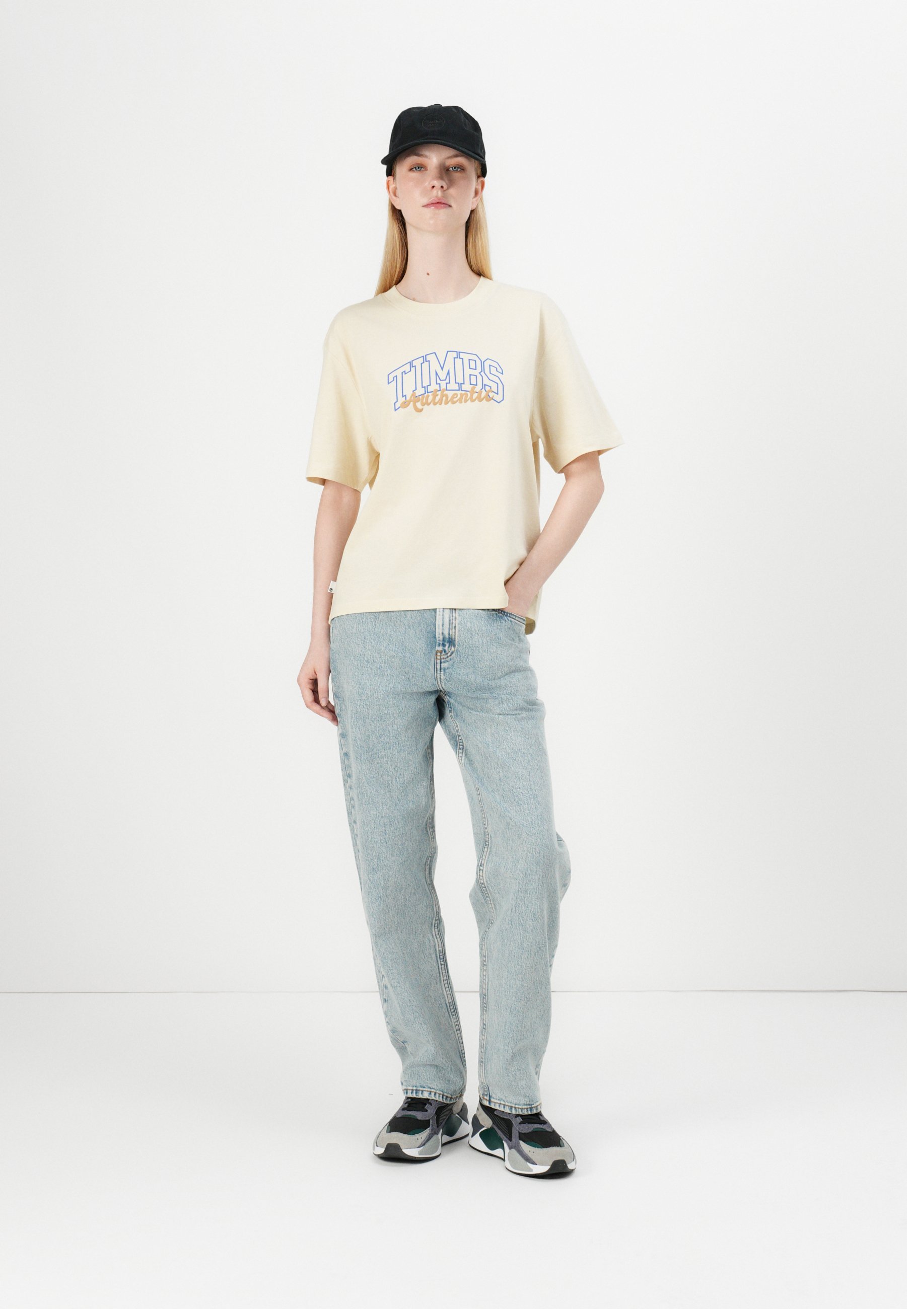 Pantalon droit Timberland couleur claire - Style côte salée