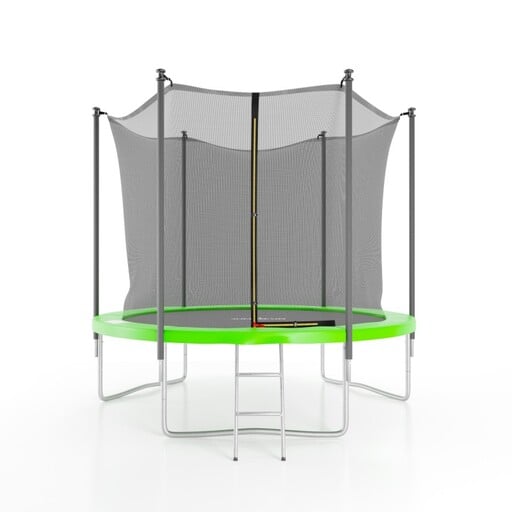  Uitschuifbaar bed 244 cm (8 ft) met binnennet, beschermend matras en ladder.