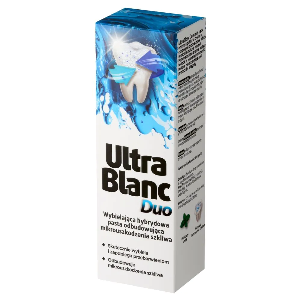 Ultrablanc Duo - hybrydowa, wybielająca pasta odbudowująca mikrouszkodzenia szkliwa 75 ml