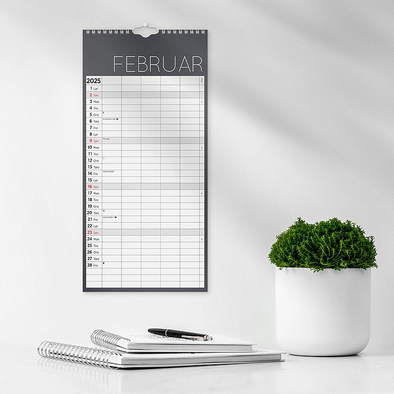 Calendario de pared, calendario familiar